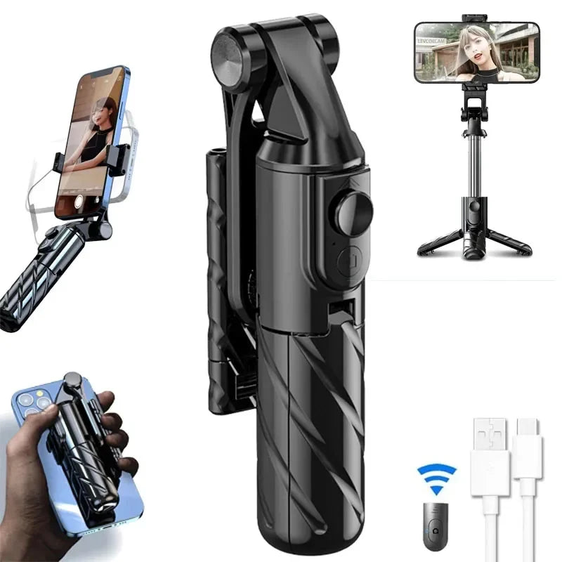 4-in-1 Bluetooth Selfie Stick Tripod | LED Light + Wireless Remote | For TikTok, Reels & Vlogs