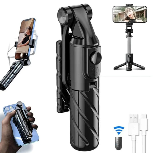 4-in-1 Bluetooth Selfie Stick Tripod | LED Light + Wireless Remote | For TikTok, Reels & Vlogs