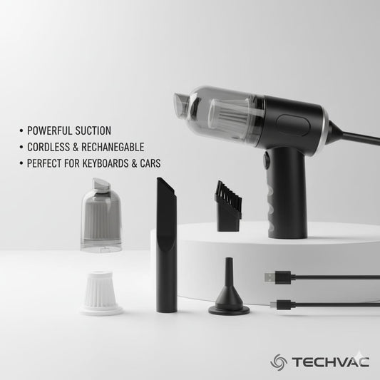 Portable Mini Vacuum Cleaner | Rechargeable Cordless | Home, Car & Office Use