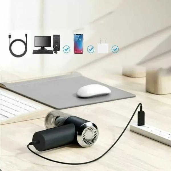 Portable Mini Vacuum Cleaner | Rechargeable Cordless | Home, Car & Office Use