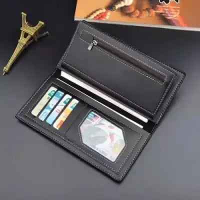 Stylish Premium Wallet – Long Style | Black & Brown