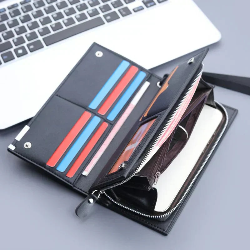 Stylish Premium Wallet – Long Style | Black & Brown