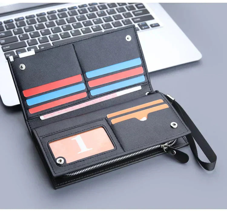Stylish Premium Wallet – Long Style | Black & Brown
