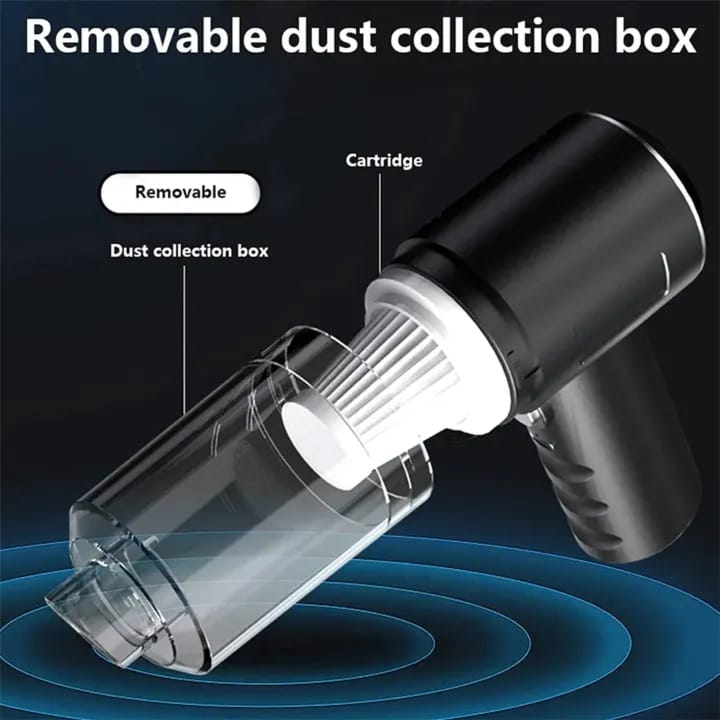 Portable Mini Vacuum Cleaner | Rechargeable Cordless | Home, Car & Office Use