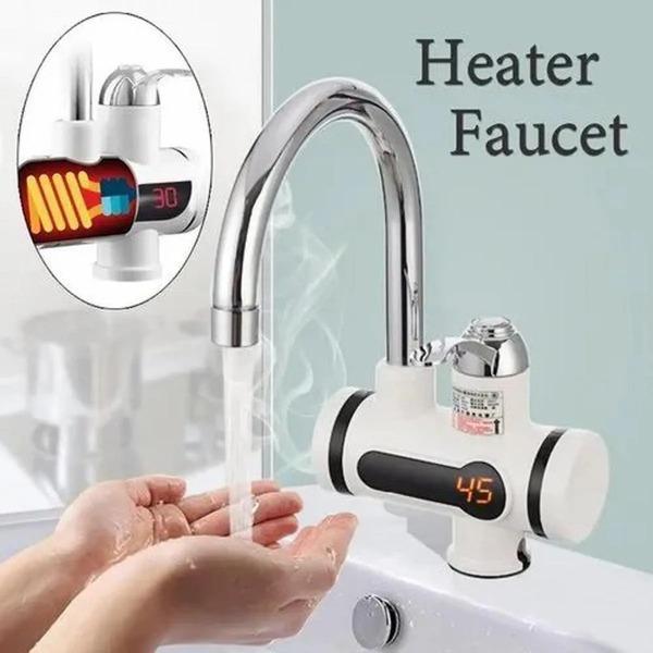 Instant Electric Water Heater Tap with Shower | 3-Second Hot Water | Digital Temperature Display
