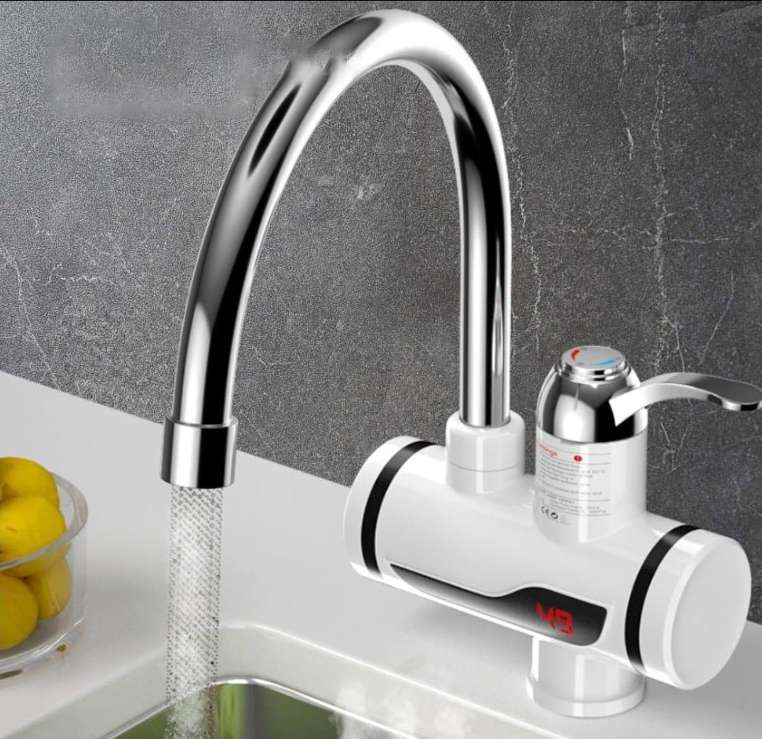 Instant Electric Water Heater Tap with Shower | 3-Second Hot Water | Digital Temperature Display
