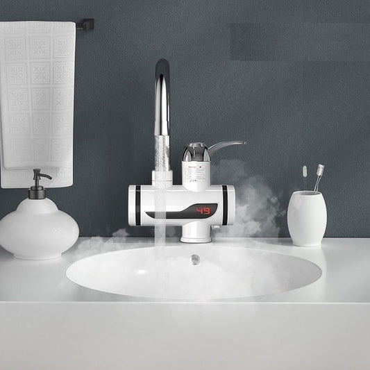 Instant Electric Water Heater Tap with Shower | 3-Second Hot Water | Digital Temperature Display