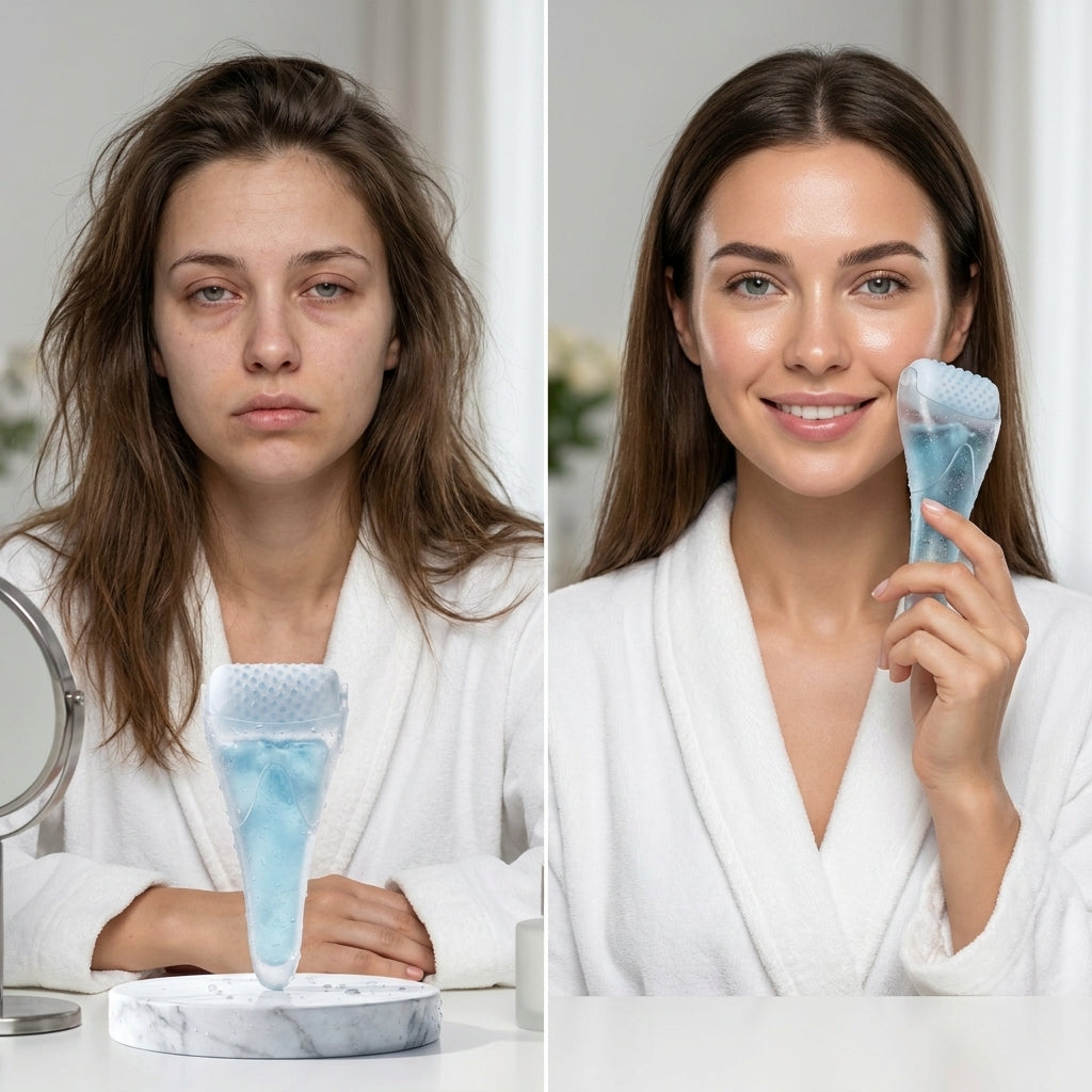 Cooling Ice Face Roller | Your 60-Second Refreshing Skincare Ritual ❄️